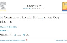 Studie zur Wirkung der Ökosteuer auf CO2-Emissionen im Journal Energy Policy erschienen