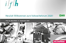 Virtuelles Volkswirte-Forum am 21.09.2020
